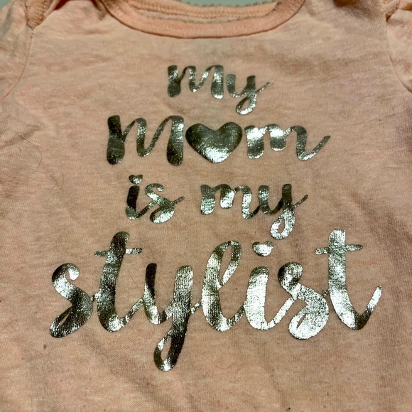 🌟5/$25 “My Mom is My Stylist” Long Sleeve Bodysuit Size 6-12 Months - Picture 2 of 3